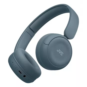 Headset JVC HA-S59W — com fios e sem fios Bluetooth, supra-aural, arco de cabeça, 20–20000 Hz, cabo de 1,2 m, azul