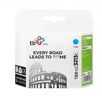 Tinta para Brother DCPJ722 DW ciano TBB-LC3213C 100% nova
