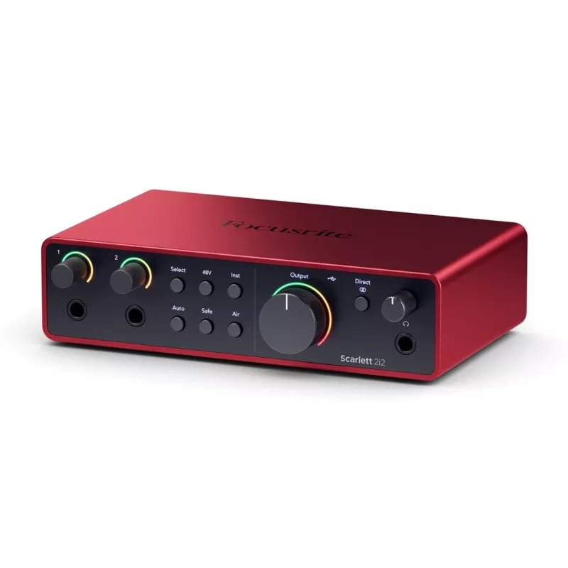 Focusrite Scarlett 2i2 USB-C 4.ª geração interface de áudio