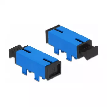Acoplador de fibra ótica para PCB SC Simplex fêmea para SC Simplex fêmea monomodo azul