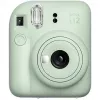 Máquina fotográfica instantânea Fujifilm Instax Mini 12 verde — imagem 86x54 mm, filme 62x46 mm, distância focal equiv. 60 mm