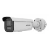 Hikvision Pro Series 4MP AcuSense Câmara de rede bullet varifocal motorizada com luz estroboscópica e aviso sonoro
