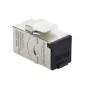 Módulo Keystone para patch panel DELOCK RJ45 Cat.6A com tampa de proteção roscada, azul