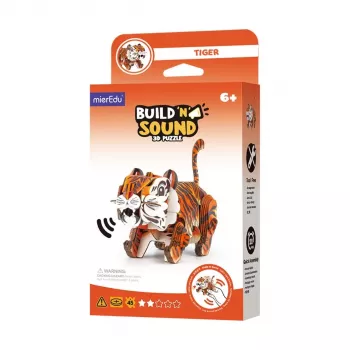 Puzzle 3D MierEdu Build and Listen - Tigre