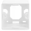 Tomada de dados CAT.6A, saliente, blindada, 2x RJ-45 LSA (branco, 5 unidades, Classe E)
