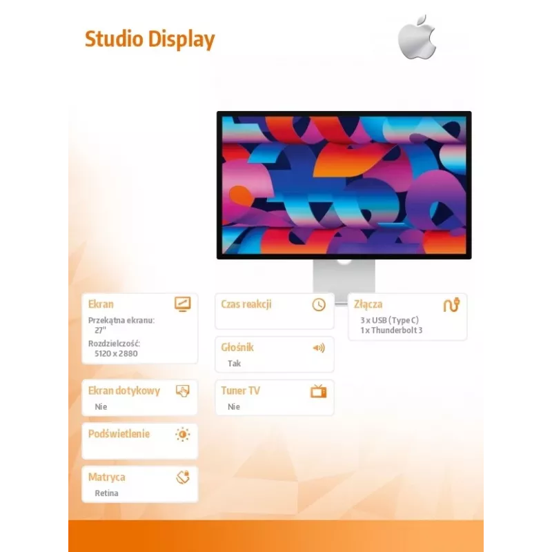 STUDIO DISPLAY STANDARD /ALTURA AJUSTÁVEL/1M