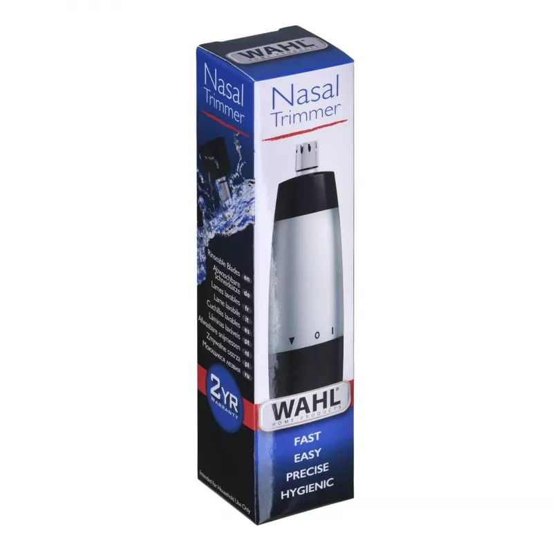 Aparador de pelos do nariz e orelhas Wahl 05642-135, preto/prateado