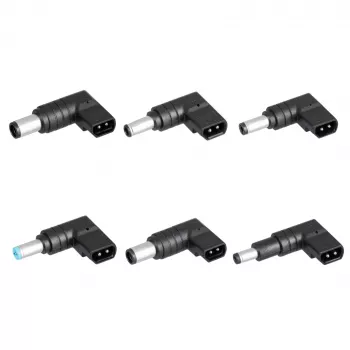Fonte de alimentação universal para portátil Akyga AK-NU-12 65 W, 18,5–20 V, 6 fichas intercambiáveis, preto