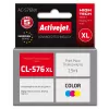 Tinteiro ActiveJet AC-576NX compatível com Canon CL-576XL High (XL) Yield, à base de corante amarelo/vermelho/azul, 15 ml