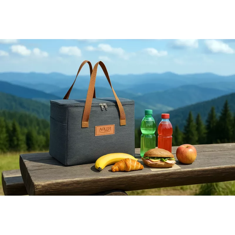 Bolsa térmica Adler AD 4523, capacidade 10 L, bolsa térmica macia isolada para alimentos e bebidas