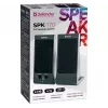 Altifalantes de secretária/estante DEFENDER SPK-170 2.0, 4 W RMS, com fios USB 5 V, 3,5 mm, preto