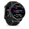 Smartwatch GARMIN Forerunner 570 — caixa de alumínio slate grey de 47 mm, pulseira de silicone preta translúcida