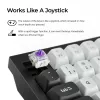 Teclado mecânico Keychron Q6H-M1 sem fios RGB Carbon preto