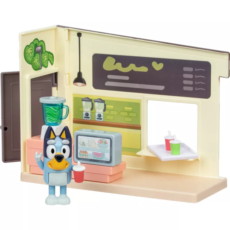 Conjunto de figuras Bluey Mini Juice Shop