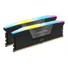 DIMM 64 GB DDR5-6000 (2x 32 GB) Dual-Kit, memória RAM preta, CMH64GX5M2B6000C30, Vengeance RGB, INTEL XMP