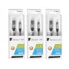 Cabo USB 2.0 Type-C macho - C macho 1,0 m preto-prateado
