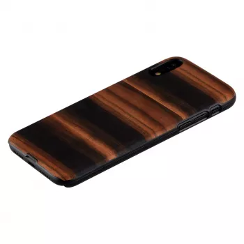 Capa para smartphone man and wood para iPhone XR — ébano preto, capa rígida protetora