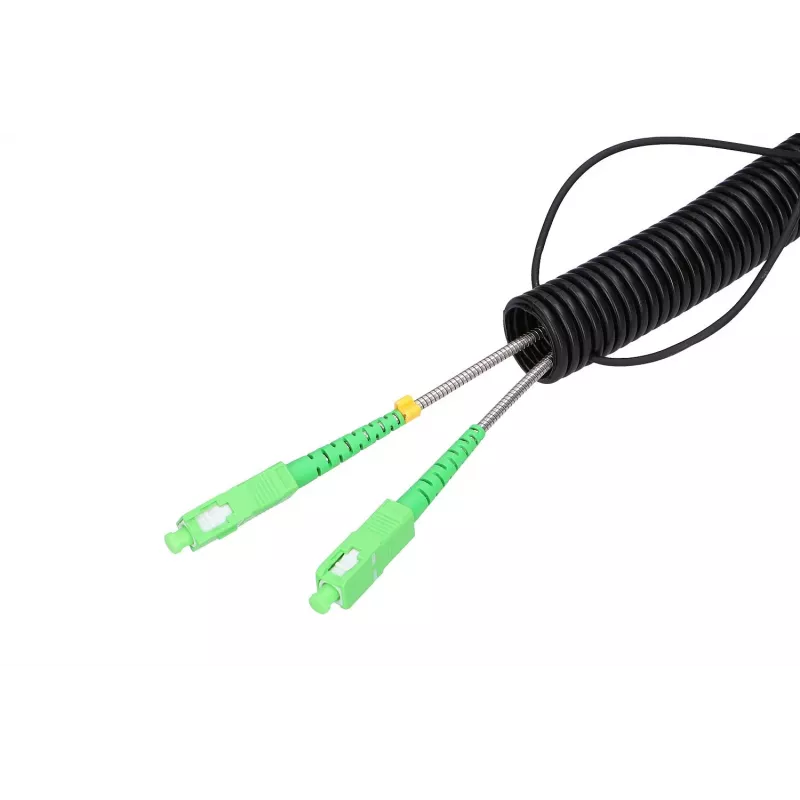 Cabo de patch Extralink 2J SC/APC-SC/APC monomodo exterior duplex G657A2 25 m