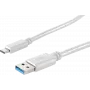 Cabo USB ShiverPeaks BS13-31026 USB 3.2 Gen 1 1 m USB-A USB-C branco