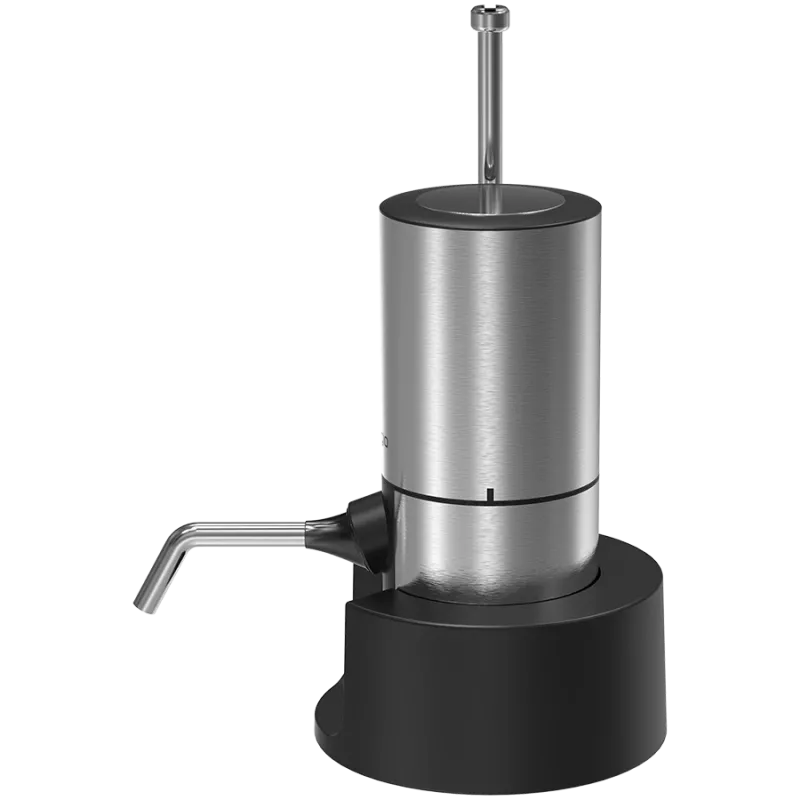 Máquina de servir vinho elétrica a pilhas com tubo de aço inoxidável