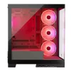 Caixa de PC MODECOM Volcano SPACE APEX ARGB Midi Tower, vidro temperado, USB-C, suporta ATX/microATX/Mini-ITX, GPU até 430 mm, dissipador de CPU até 180 mm