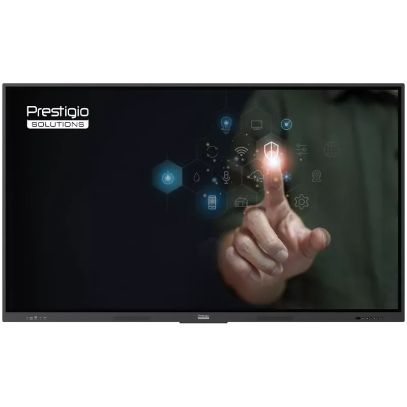 PRESTIGIO SOLUTIONS Multiboard 86 Light Series UHD 4K, Android 13, Wi-Fi, 40TP, caneta tátil