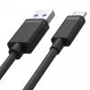 Cabo USB-A para USB-C Unitek C14068BK, 2 m, USB 2.0, preto, ficha-ficha