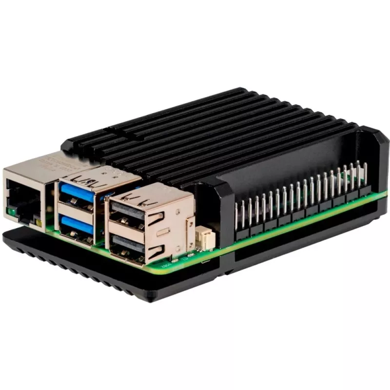 Caixa Joy-IT ARMOR Case BLOCK para SBC adequada para kits de desenvolvimento Raspberry Pi (RB-AlucaseP5-07)