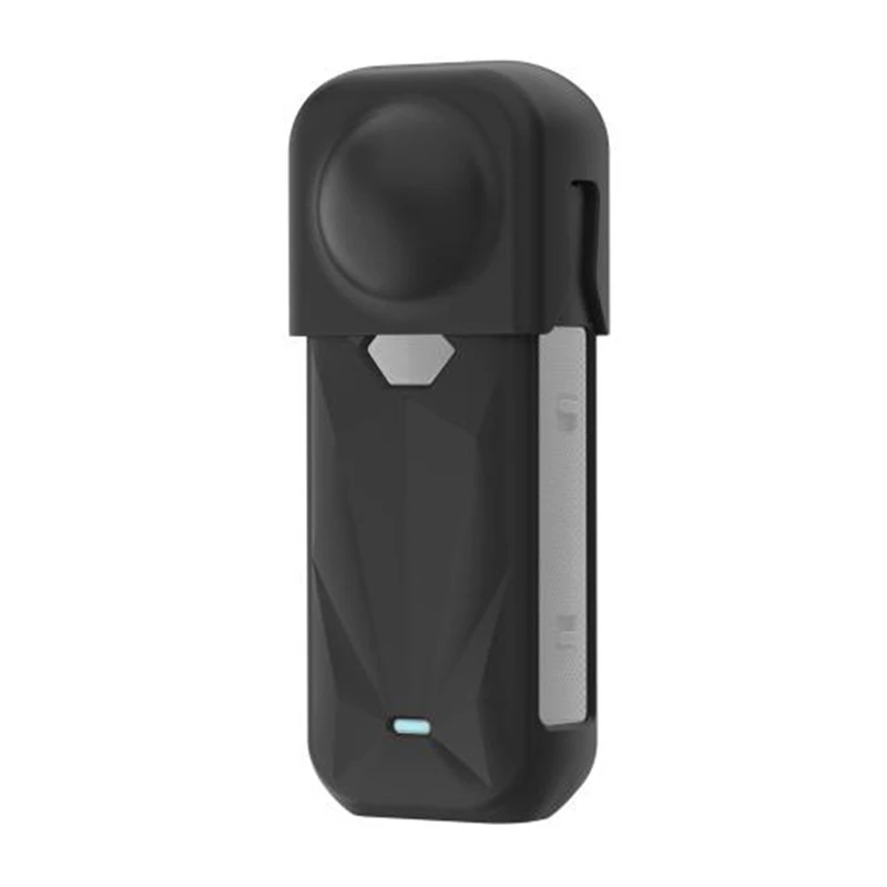 Capa de proteção em silicone PULUZ com tampa da objetiva para Insta360 X5 (preto)