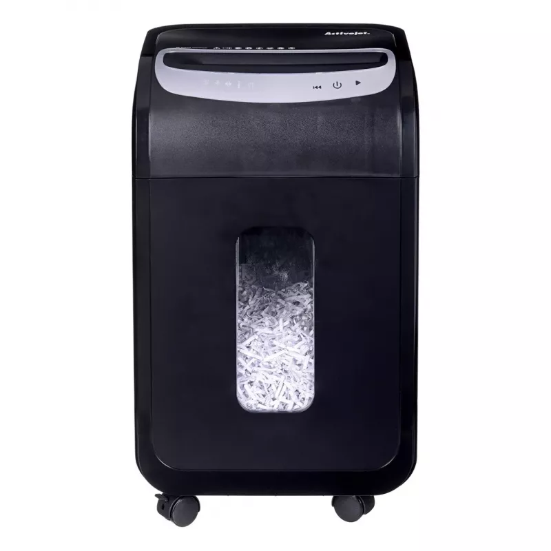 Activejet ASH-2502C destruidora de papel, P-4, 25 folhas, 28 l, fragmentos de 4x40 mm, preto