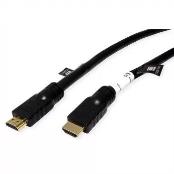 ROTRONIC-SECOMP Roline - Ultra High Speed - cabo HDMI com Ethernet - HDMI macho para HDMI macho - 20 m - blindado - preto - ativo, 2160p-Unt