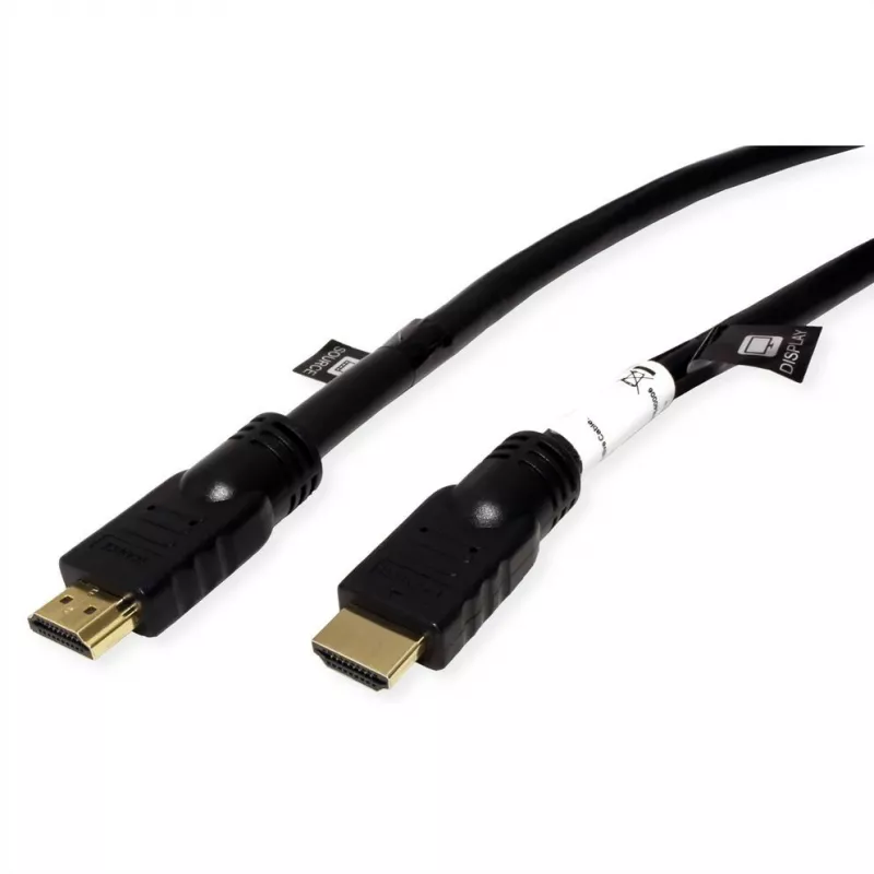 ROTRONIC-SECOMP Roline - Ultra High Speed - cabo HDMI com Ethernet - HDMI macho para HDMI macho - 20 m - blindado - preto - ativo, 2160p-Unt
