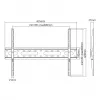 Sbox PLB-2546F-2 suporte de parede fixo para TV, 37-80 polegadas, até 45 kg, VESA 600x400