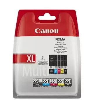 Cartucho de tinta CANON PGI-550XL/CLI-551 BCMYB MULTI