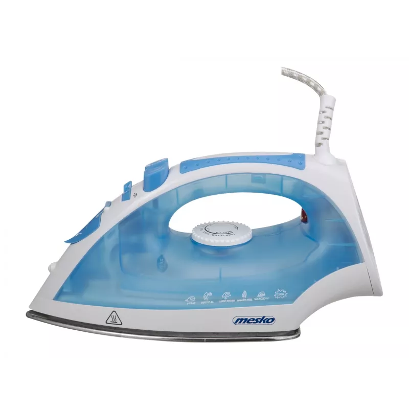 Ferro de engomar Mesko MS 5023 com cabo 2200 W azul/branco