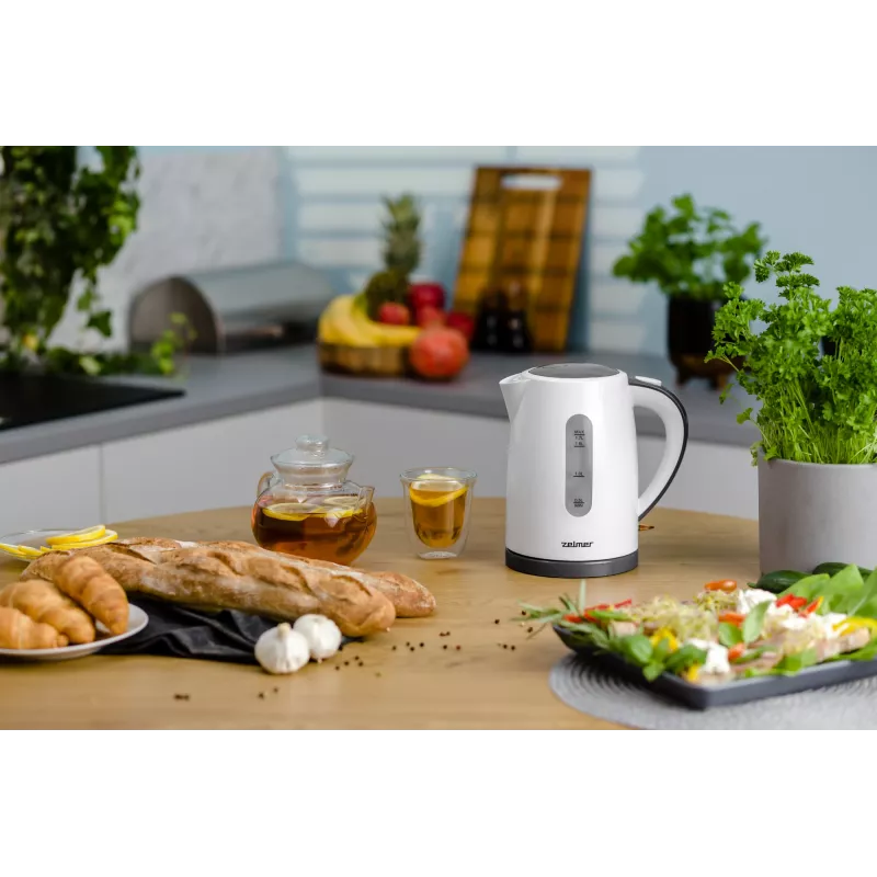 Chaleira elétrica Zelmer 1,7 l 2200 W aço inoxidável