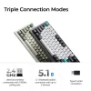 Teclado mecânico Keychron Q1 Max 75% com Banana Switches, Carbon Black