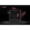Savio Noctis Glass RGB Cube caixa para PC, ATX/Micro-ATX/Mini-ITX, frente de vidro temperado, ventoinhas RGB, preta