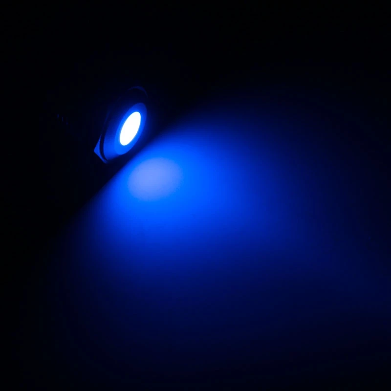 Indicador LED Lamptron Dioda azul LAMP-SW2001-H, LED de sinal para montagem em painel