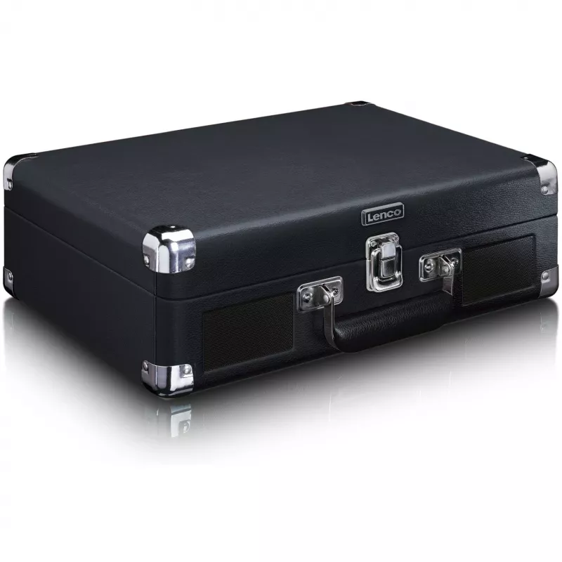 Lenco TT-115 gira-discos de correia, Bluetooth, USB-A, saída de auscultadores de 3,5 mm, 4 W RMS, 33/45/78 rpm, preto