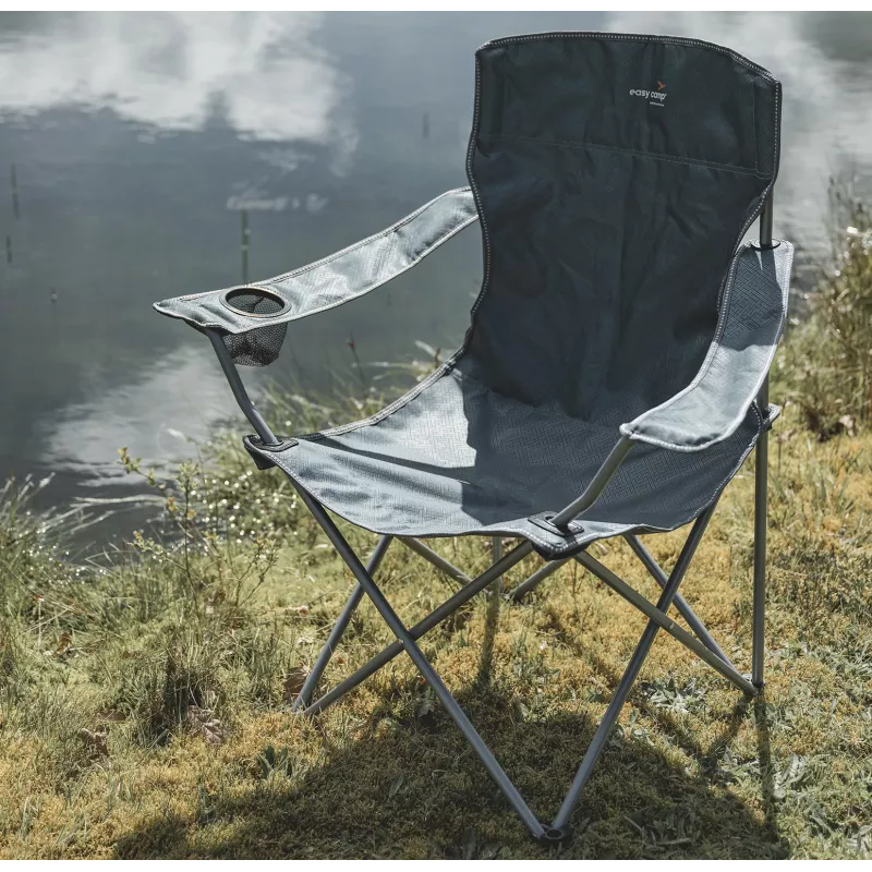 Cadeira de braços Spruce, Fjord Azul 480088, cadeira de campismo azul, modelo 2025