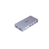 Comutador KVM Unitek V307A USB HDMI 2 portas 4K Ultra HD 3840x2160@60 Hz HDCP 2.2, caixa metálica, cinzento