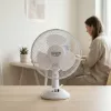 Adler | AD 7302 | Ventilador de mesa | branco | diâmetro 23 cm | número de velocidades 2 | oscilação | 60 W | Não