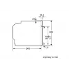 Forno elétrico de encastrar Bosch HBG537FB4 com capacidade de 71 L, ar quente 4D, EcoClean, grelhador, termómetro