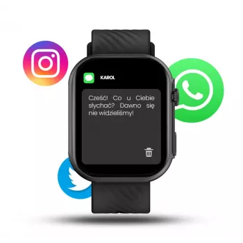 Smartwatch Manta Revo SWU401BK preto