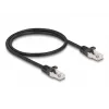 Cabo DeLOCK RJ50 macho para RJ50 macho S/FTP 0,5 m preto