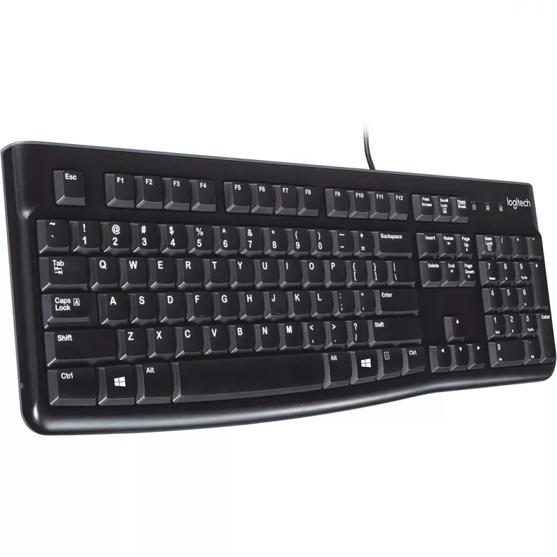 Teclado Logitech K120 USB QWERTY Espanhol Preto (920-002499)