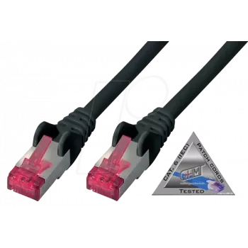 Cabo de rede ShiverPeaks BS75711-A1.5S preto 1,5 m Cat6a S/FTP