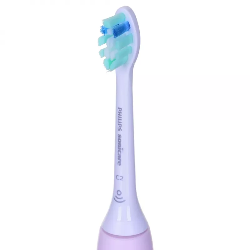 Escova de dentes elétrica sónica Philips 3100 series HX3671/11 com sensor de pressão, bateria de iões de lítio integrada, 1 cabeça de escova, branco/rosa