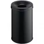 Balde do lixo redondo aço preto Durable 330601